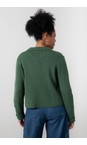 Lily & Me Pine Green Chestnut Pine Green Plain Knit Jacket  