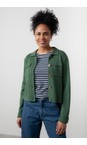 Lily & Me Pine Green Chestnut Pine Green Plain Knit Jacket  