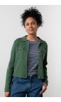 Lily & Me Pine Green Chestnut Pine Green Plain Knit Jacket  