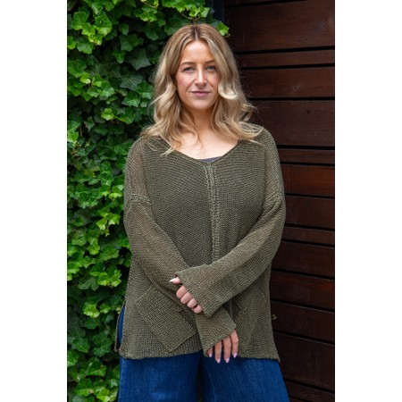 Naya Naya Moss Loose Weave Knit - Green