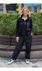 Naya Black / White Naya Pin Striped Side Pocket Trouser  