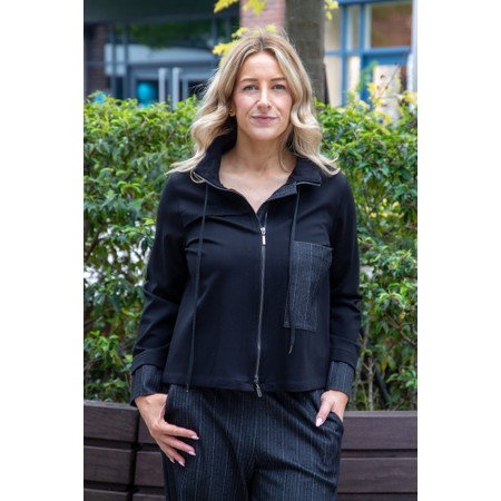 Naya Naya Pin Stripped Detail Jacket - Black
