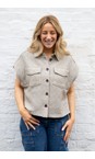 Mos Mosh 155 Brindle  Versa Tale Vest Shirt  