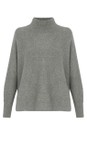 Amazing Woman Grey Marl Jolie Grey Marl Boxy High Neck Knit  