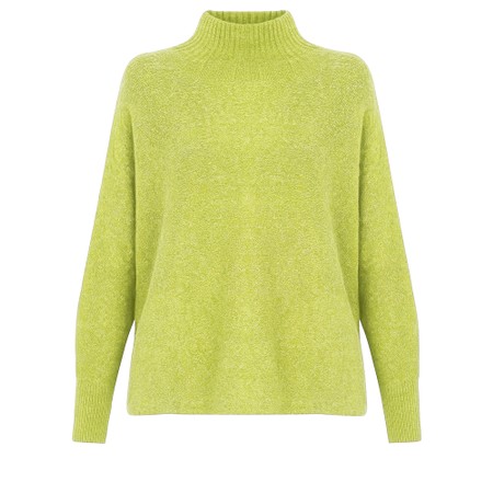 Amazing Woman Jolie Pear Boxy High Neck Knit - Green