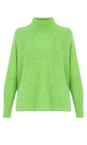 Amazing Woman Summer Green Jolie Summer Green Boxy High Neck Knit  
