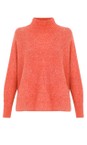 Amazing Woman Summer Orange Jolie Summer Orange Boxy High Neck Knit  