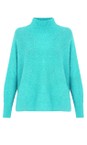 Amazing Woman Summer Turquoise Jolie Summer Turquoise Boxy High Neck Knit  
