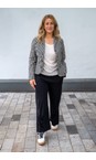 Mama B Nero Adel G Nero Crinkle Gingham Check Jacket  