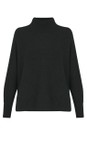 Amazing Woman Charcoal Jolie Charcoal Boxy High Neck Knit  
