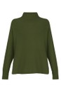 Amazing Woman Khaki Jolie Khaki Boxy High Neck Knit  