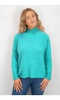 Amazing Woman Summer Turquoise Jolie Summer Turquoise Boxy High Neck Knit  