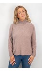 Amazing Woman Antique Rose Jolie Antique Rose Boxy High Neck Knit  