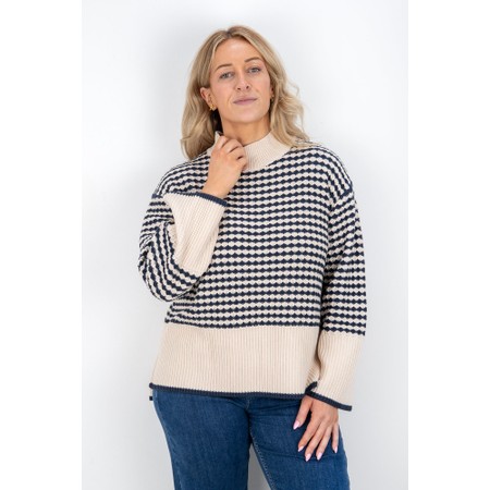 Masai Clothing MaFallona Mood Indigo Knit Top - Blue