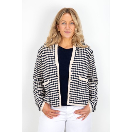 Masai Clothing MaLoyal Mood Indigo Knit Cardigan - Blue