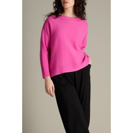 Sahara Merino Rib Detail Jumper - Pink