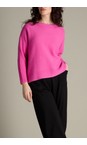 Sahara Flamingo Merino Rib Detail Jumper  