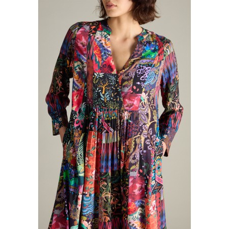 Sahara Sahara Winter Patchwork Dress - Multicoloured