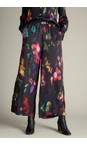 Sahara Multi Abstract Painterly Floral Wide Trouser  