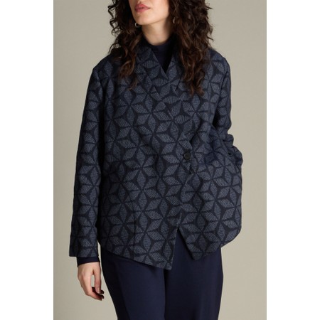Sahara Indigo Geo Circles Jacket - Blue