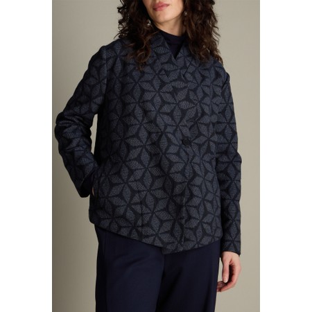 Sahara Indigo Geo Circles Jacket - Blue