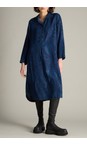 Sahara Denim Diamond Patchwork Print Dress  