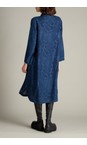 Sahara Denim Diamond Patchwork Print Dress  