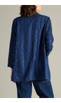 Sahara Denim Diamond Patchwork Print Shirt  