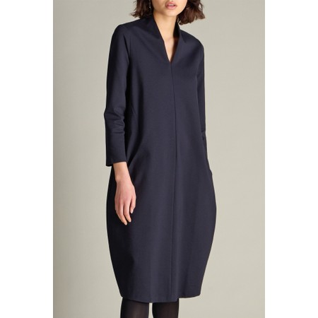 Sahara Ponte Bubble Dress - Blue