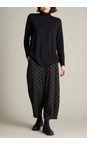 Sahara Black / Dove Layered Square Jacquard Trouser  