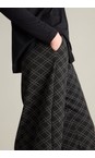 Sahara Black / Dove Layered Square Jacquard Trouser  