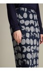 Sahara Night / Dove Textured Brushed Spot Tube Skirt  