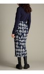 Sahara Night / Dove Textured Brushed Spot Tube Skirt  