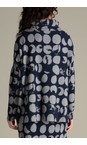 Sahara Night / Dove Textured Brushed Spot Boxy Top  