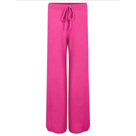 Amazing Woman Colette Magenta Supersoft Knit Trousers - Pink