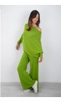 Amazing Woman Mojito Green Emilie Mojito Green Asymmetric Draped Jumper  