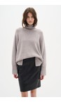 InWear Black  Luella Black Leather Pencil Skirt  