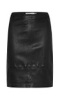 InWear Black  Luella Black Leather Pencil Skirt  
