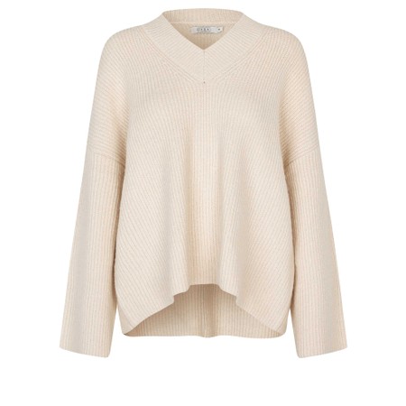 Masai Clothing MaFayima Whitecap Knit Mix Top - Off-White