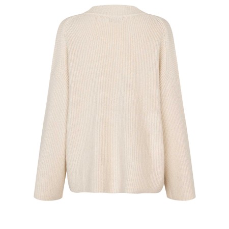 Masai Clothing MaFayima Whitecap Knit Mix Top - Off-White