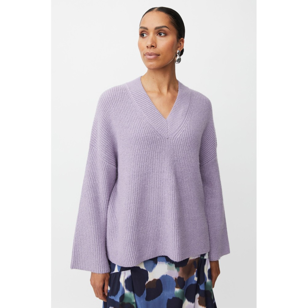 Masai Clothing MaFayima Wisteria Knit Mix Top Wisteria