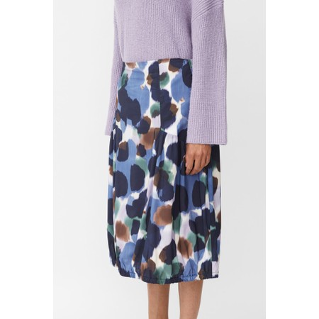 Masai Clothing MaSucela Navy Blazer Print Skirt - Blue