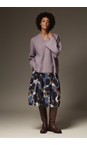 Masai Clothing Navy Blazer MaSucela Navy Blazer Print Skirt  