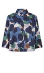 Masai Clothing Navy Blazer MaIbilisan Navy Blazer Print Shirt  