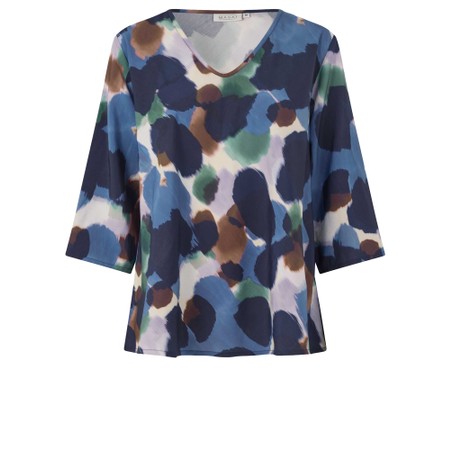 Masai Clothing MaKatacia Print Top - Blue