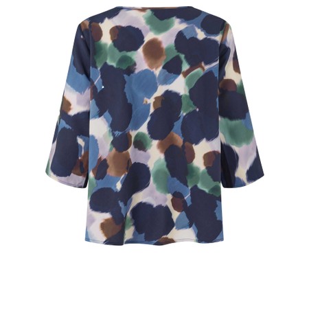 Masai Clothing MaKatacia Print Top - Blue