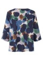 Masai Clothing Navy Blazer MaKatacia Print Top  