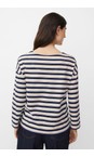 Masai Clothing Navy Blazer MaBeannie Navy Blazer Jersey Stripe Top  