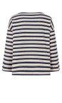 Masai Clothing Navy Blazer MaBeannie Navy Blazer Jersey Stripe Top  