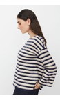 Masai Clothing Navy Blazer MaBeannie Navy Blazer Jersey Stripe Top  